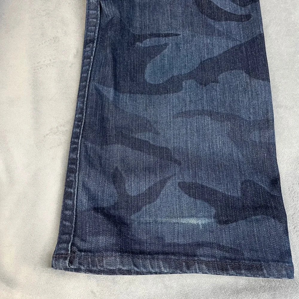 True Religion Bobby Jeans Men's Size 38 Blue Camo Denim